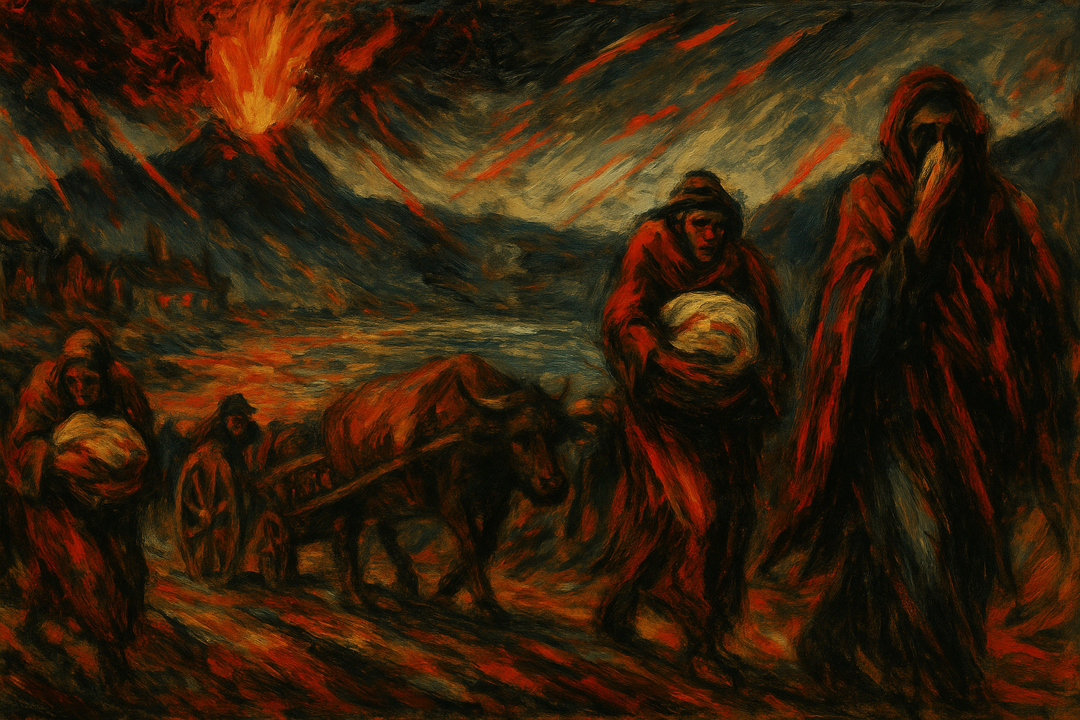 Evacuation amid ashfall